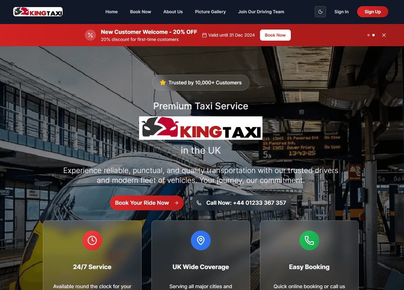King Taxi — Premium Taxi Service