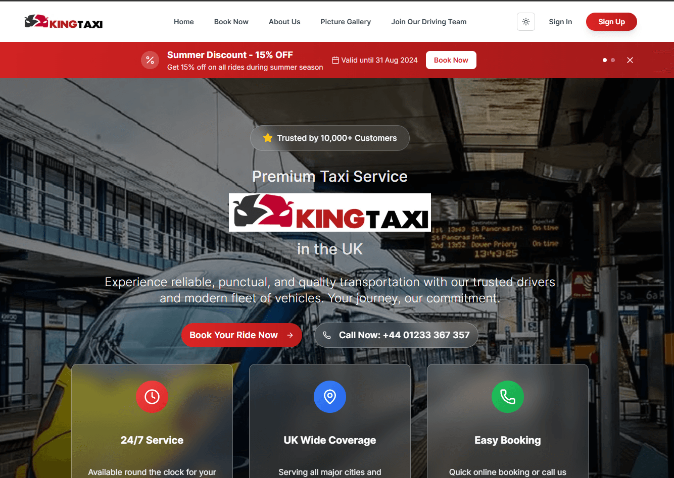 King Taxi — Premium Taxi Service